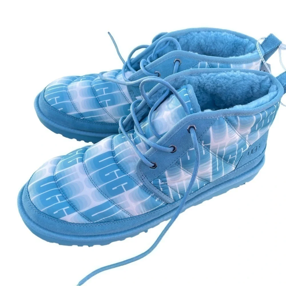 MENS UGG AUSTRALIA NEUMEL LTA WAVELENGTH CHUKKA BOOT BLUE & WHITE